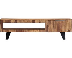 vidaXL Tv-meubel 140cm massief sheeshamhout Tv-meubel - Salontafel - Wooden Furniture - Sheesham Wood - Bruin Meubilair