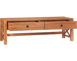 vidaXL Tv-meubel - 140x40x45 cm - Teakhout Tv-meubel - Teak Hout - Vintage Tv-tafel - Salontafel - Televisiebank