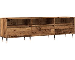 vidaXL - Tv-meubel - 150x30x44,5 - cm - bewerkt - hout - oud - houtkleurig