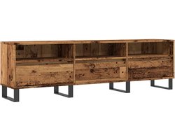 vidaXL - Tv-meubel - 150x30x44,5 - cm - bewerkt - hout - oud - houtkleurig