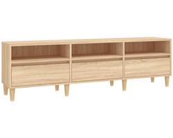 vidaXL - Tv-meubel - 150x30x44,5 - cm - bewerkt - hout - sonoma - eikenkleurig