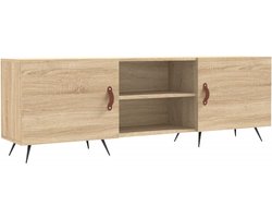 vidaXL - Tv-meubel - 150x30x50 - cm - bewerkt - hout - sonoma - eikenkleurig