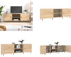 vidaXL - Tv-meubel - 150x30x50 - cm - bewerkt - hout - sonoma - eikenkleurig