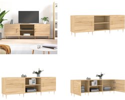 vidaXL - Tv-meubel - 150x30x50 - cm - bewerkt - hout - sonoma - eikenkleurig