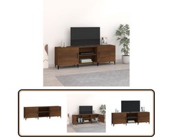 vidaXL Tv-meubel - 150x30x50 cm - Bruin eikenhout Tv Kast - Houten Tv Kast - Tv Meubels - Salontafel - Living Room Furniture