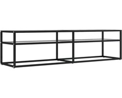 vidaXL - Tv-meubel - 160x40x40,5 - cm - gehard - glas - transparant