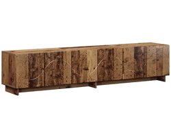 vidaXL - TV-meubel - 179.5 - x - 34.5 - x - 40 - cm - Oud - hout - Bewerkt - hout