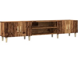 vidaXL Tv-meubel 180 cm oud houtkleurig Tv-meubel - Tv Kast - Salontafel - Houten Tv-meubel - Industrieel Design