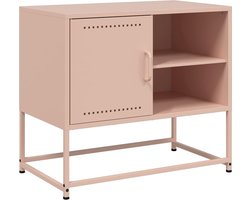 vidaXL - Tv-meubel - 68x39x60,5 - cm - staal - roze