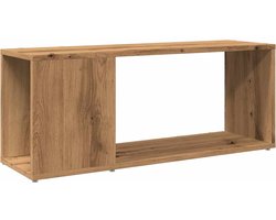 vidaXL Tv-meubel - 80x24x32 cm - Artisanaal Eiken Tv-meubel - Salontafel - Tv Kast - Houten Tv-meubel - Compact Tv-meubel
