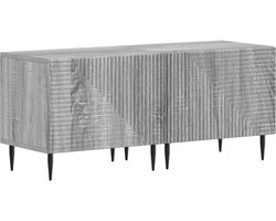 vidaXL - Tv-meubel - Grijs - Sonoma - Bewerkt - hout