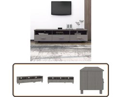 vidaXL Tv-meubel HAMAR - 158x40x40 cm - Lichtgrijs Tv Meubel - Houten Tv Kast - Tv Stand - Salontafel - Living Room Furniture