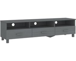 vidaXL - Tv-meubel - HAMAR - 158x40x40 - cm - massief - grenenhout - donkergrijs