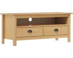 vidaXL - Tv-meubel - Hill - 110x40x47 - cm - grenenhout - honingbruin