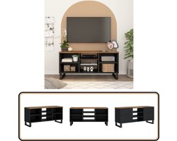 vidaXL Tv-meubel - Mangohout - 100x33x46 cm Tv-meubel - Salontafel - Houten Tv-kast - Mango Wood Furniture - Mediacaft