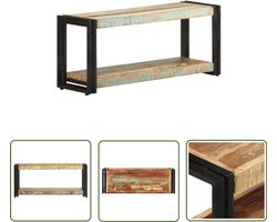 vidaXL Tv-meubel - Massief gerecycled hout - 90x30x40 cm Vintage Tv-kast - Tv-meubel - Industrieel Design - Retro Meubilair - Tweedehands Look