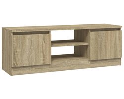 vidaXL - Tv-meubel - met - deur - 102x30x36 - cm - sonoma - eikenkleurig