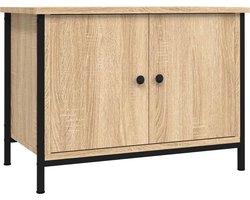vidaXL - Tv-meubel - met - deuren - Sonoma - eiken - 60x35x45 - cm - bewerkt - hout