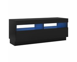 vidaXL - Tv-meubel - met - LED-verlichting - 100x35x40 - cm - zwart