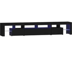 vidaXL - Tv-meubel - met - LED-verlichting - 230x36,5x40 - cm - zwart