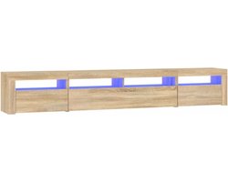 vidaXL - Tv-meubel - met - LED-verlichting - 240x35x40 - cm - sonoma - eikenkleurig