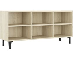 vidaXL - Tv-meubel - met - metalen - poten - 103,5x30x50 - cm - sonoma - eikenkleurig