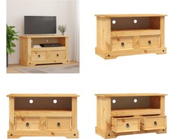 vidaXL Tv-meubel Mexicaans grenenhout Corona-stijl 91x43x56 cm - Tv-meubel - Tv-meubels - Tv Meubel - Tv Meubels