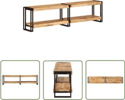 vidaXL Tv Meubel - Tv Kast - Tv-meubel 160x30x40 cm massief mangohout - Salontafel - Houten Tv Stand - Mango Wood Furniture