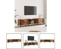 vidaXL Tv Meubel - Tv Kast - Tv-meubel 180x31,5x40 cm bewerkt hout oud houtkleurig - Houten Tv Stand - Vintage Tv Tafel - Industrieel Tv Meubel
