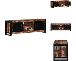 vidaXL Tv-meubel - Tv-kasten - Tv-standaard - Tv-dressoir - Tv-meubel 100x30x35 cm massief gerecycled hout