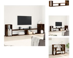 vidaXL Tv-meubel - Tv-meubelen - Tv Kast - Opbergkast - Tv-meubelen 2 st 100x30x50 cm bewerkt hout gerookt eikenkleurig
