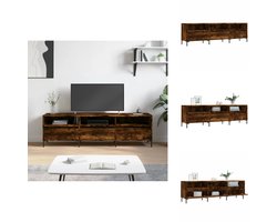vidaXL Tv-meubel - Tv-meubels - Tv-kast - Hifi-kast - Tv-meubel 150x30x44,5 cm bewerkt hout gerookt eikenkleurig
