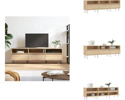 vidaXL Tv-meubel - Tv-meubels - Tv-kast - Hifi-kast - Tv-meubel 150x30x44,5 cm bewerkt hout sonoma eikenkleurig
