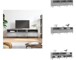vidaXL Tv-meubel - Tv-meubels - Tv-meubel - Hifi-kast - Tv-meubel 150x30x44,5 cm bewerkt hout betongrijs