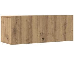 vidaXL - Tv-meubels - 2 - st - wandgemonteerd - 80x30x30cm - artisanaal - eikenkleur