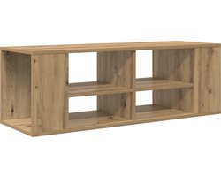 vidaXL - Tv-meubelset - 102 - x - 35 - x - 35 - cm - Artisan - Eiken - Bewerkt - hout