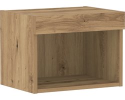 vidaXL - Tv-meubelset - Artisan - Eiken - 40 - x - 30 - x - 30 - cm - Bewerkt - hout