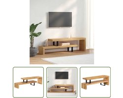vidaXL Tv Tafel - Tv Stand - Tv-meubel massief mangohout - Houten Tv Kast - Mango Wood Furniture - Salon Meubilair