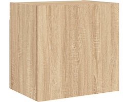 vidaXL - Tv-wandmeubel - 40,5x30x40 - cm - bewerkt - hout - sonoma - eikenkleurig