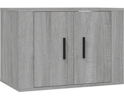vidaXL - Tv-wandmeubel - 57x34,5x40 - cm - grijs - sonoma - eikenkleurig
