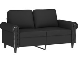 vidaXL - Tweezitsbank - 120 - cm - fluweel - zwart