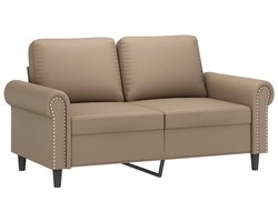 vidaXL - Tweezitsbank - 120 - cm - kunstleer - cappuccinokleurig