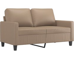 vidaXL - Tweezitsbank - 120 - cm - kunstleer - cappuccinokleurig