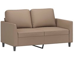 vidaXL - Tweezitsbank - 120 - cm - kunstleer - cappuccinokleurig