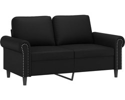 vidaXL - Tweezitsbank - 120 - cm - kunstleer - zwart