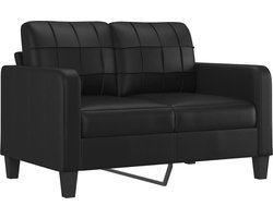 vidaXL - Tweezitsbank - 120 - cm - kunstleer - zwart
