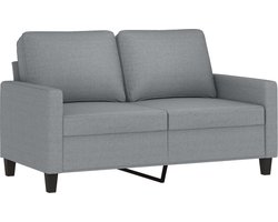 vidaXL - Tweezitsbank - 120 - cm - stof - lichtgrijs