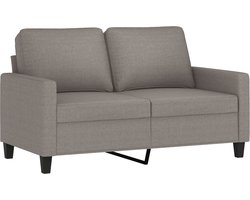 vidaXL - Tweezitsbank - 120 - cm - stof - taupe