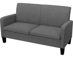 vidaXL - Tweezitsbank - 135x65x76 - cm - donkergrijs
