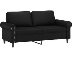 vidaXL - Tweezitsbank - 140 - cm - kunstleer - zwart